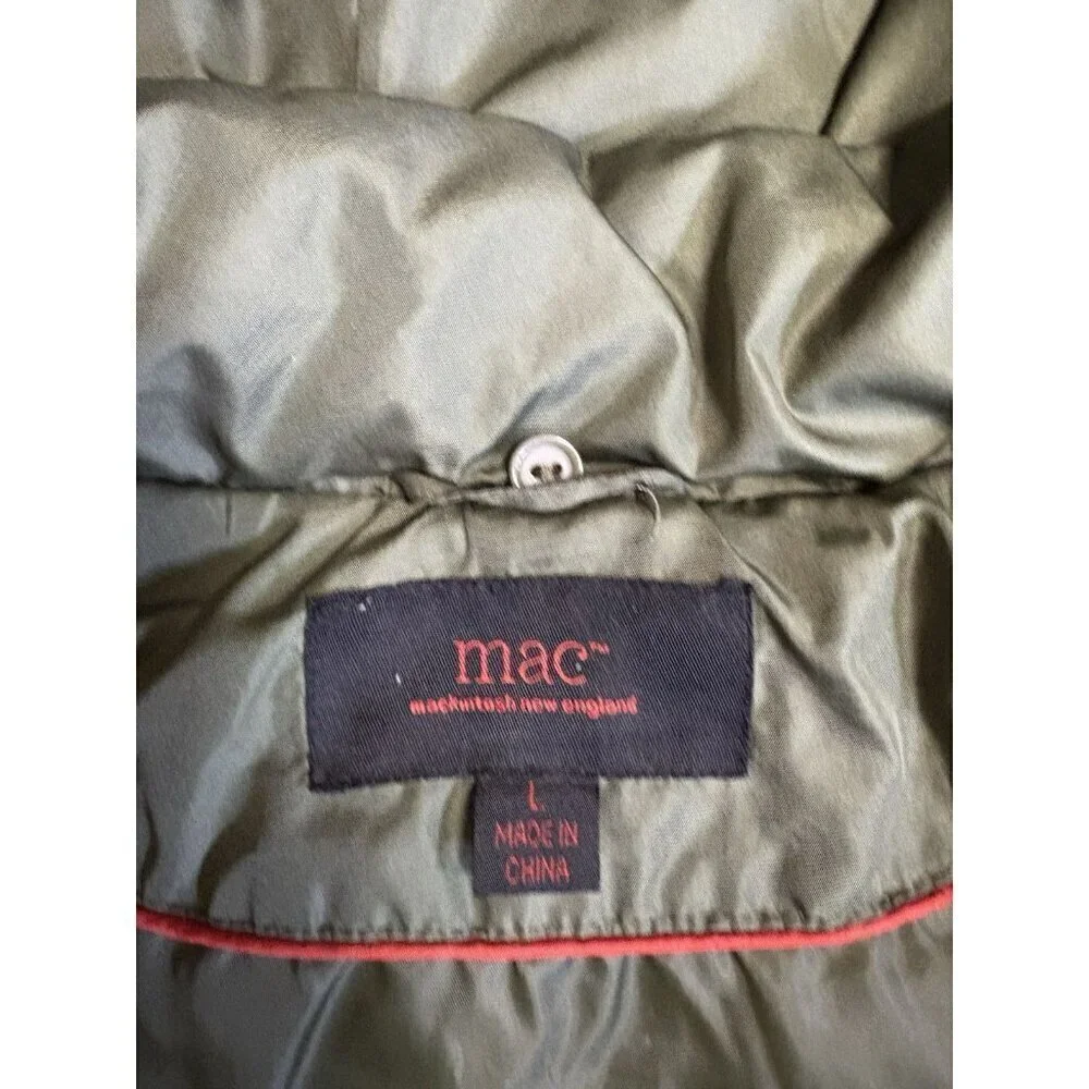 MAC Mackintosh New England Men’s Large Jacket Coat Down Green